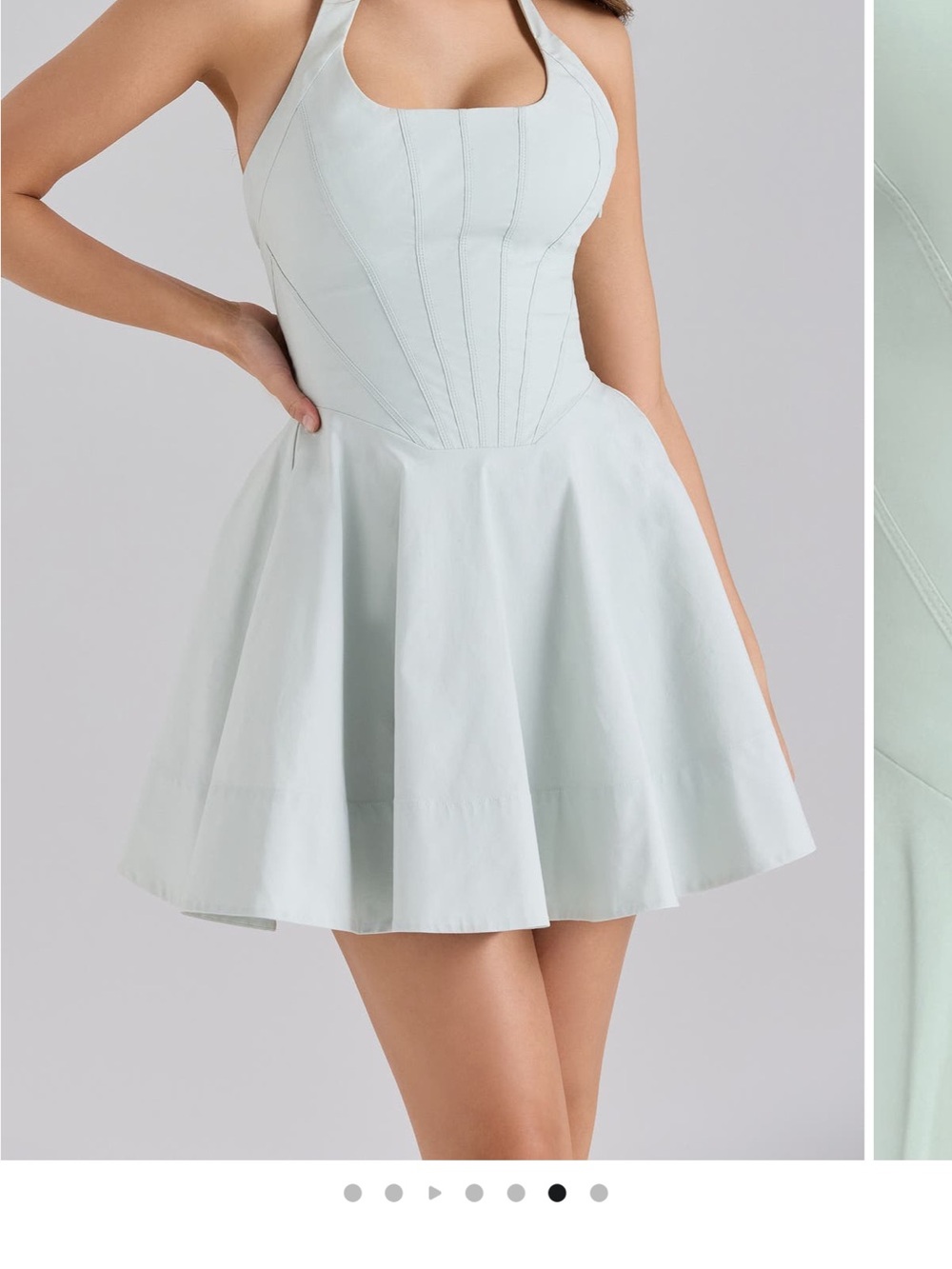 House of CB Mint Green Skater Mini dress